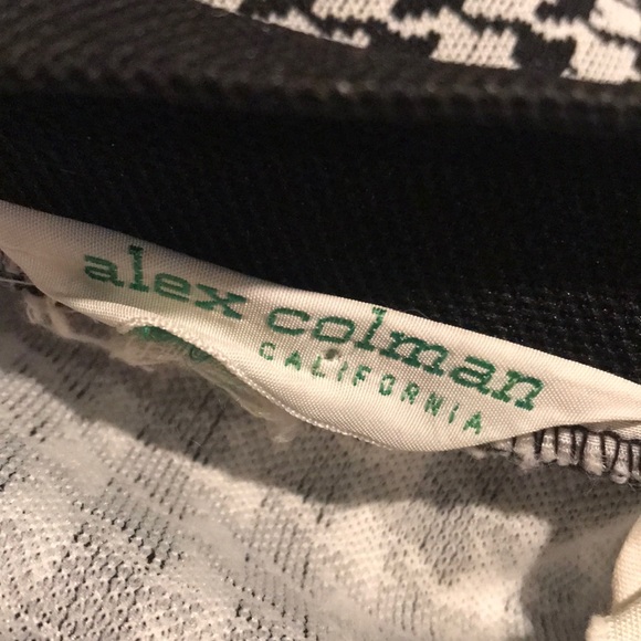 Vintage Alex Colman Houndstooth Long Cardigan Vest - Picture 3 of 5